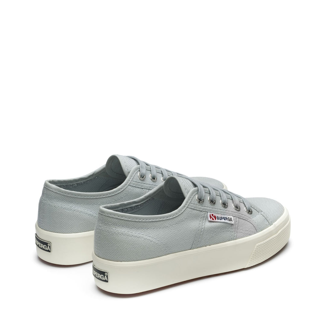 Le Superga Unisex 2730 MID PLATFORM Sneaker GREY LILLA-FAVORIO Dressed Side (jpg Rgb)		