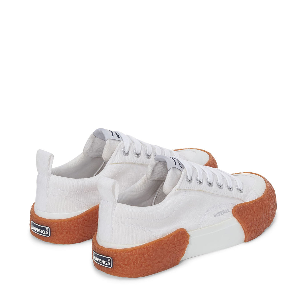 Sneakers Unisex 2660 STRIPE BIG BUMPERS Low Cut WHITE-GUM Dressed Side (jpg Rgb)		