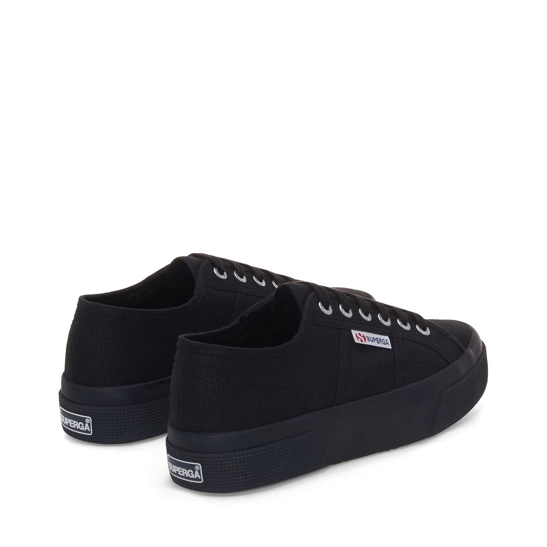 Lady Shoes Unisex 2740 PLATFORM Wedge FULL BLACK Dressed Side (jpg Rgb)		