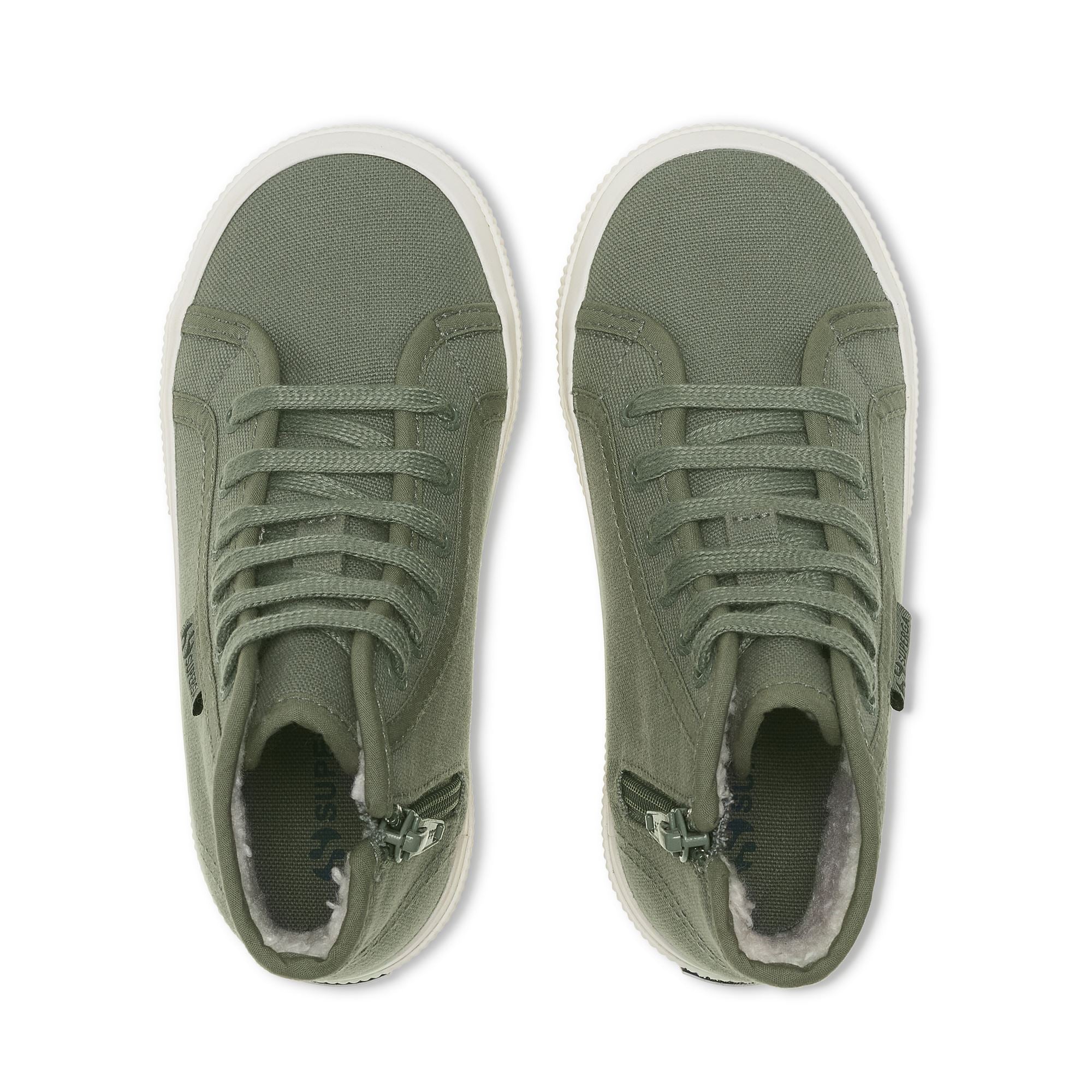 2709 KIDS WATERPROOF COTTON Le Superga Sneaker Kid unisex GREY GREENISH FAVORIO