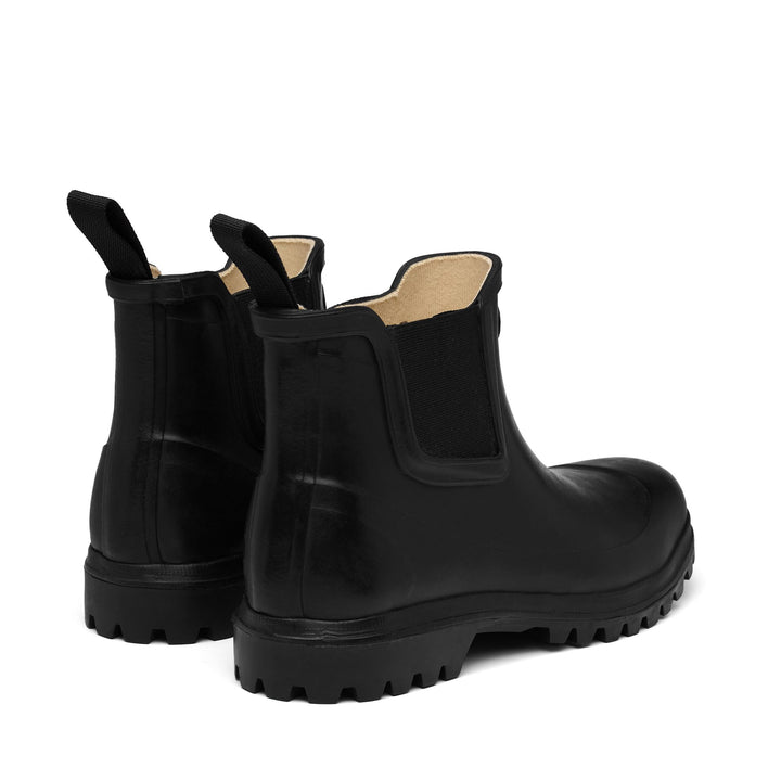 Rubber Boots Woman 798 RUBBER BOOTS MID Mid Cut BLACK Dressed Side (jpg Rgb)		