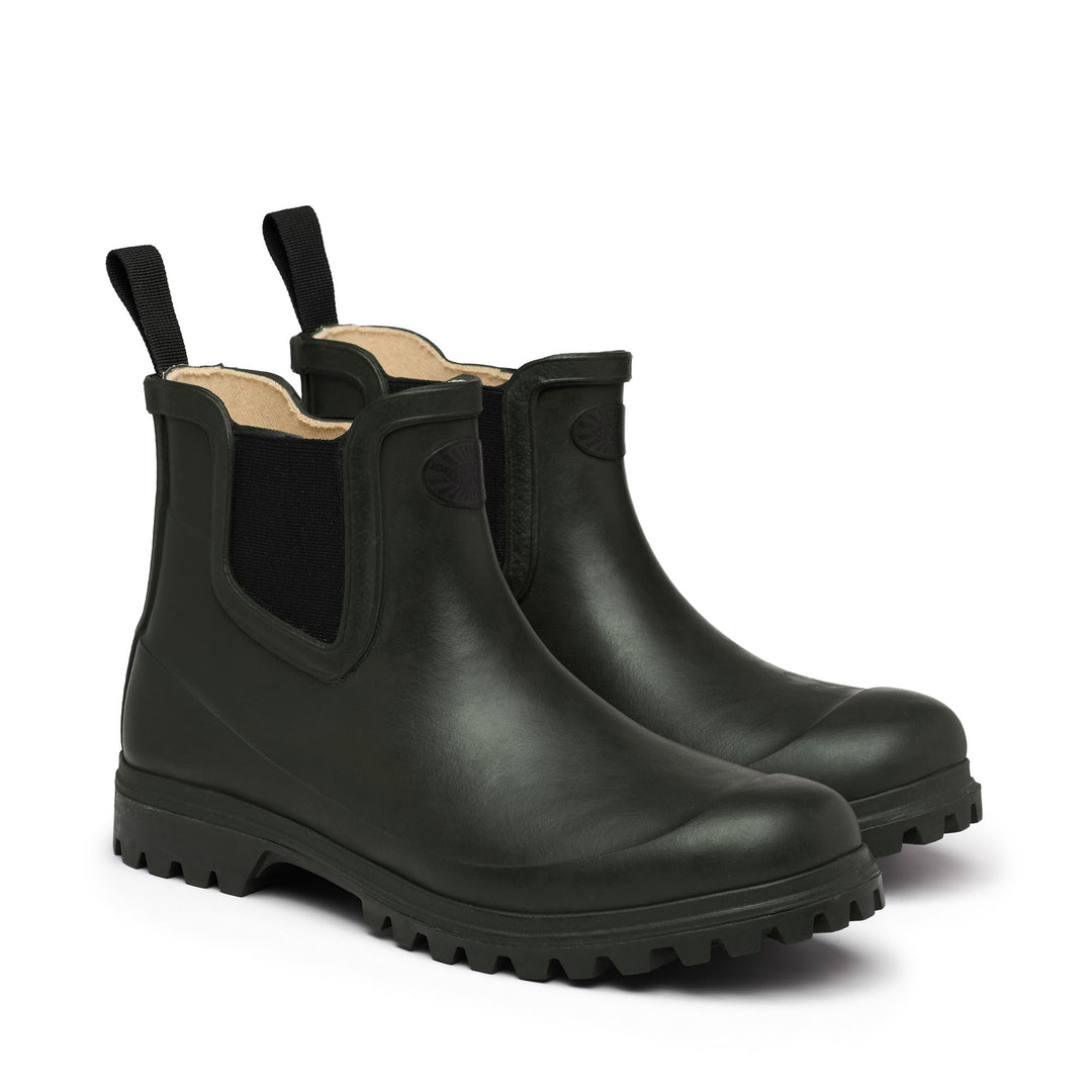 Rubber Boots Woman 798 RUBBER BOOTS MID Mid Cut GREEN SHERWOOD Dressed Front (jpg Rgb)	