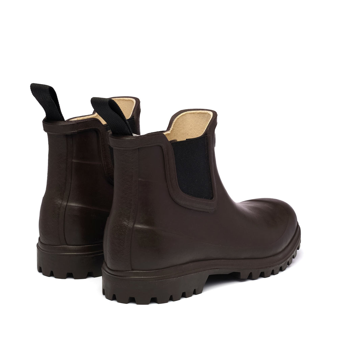 Rubber Boots Woman 798 RUBBER BOOTS MID Mid Cut BROWN DARK Dressed Side (jpg Rgb)		