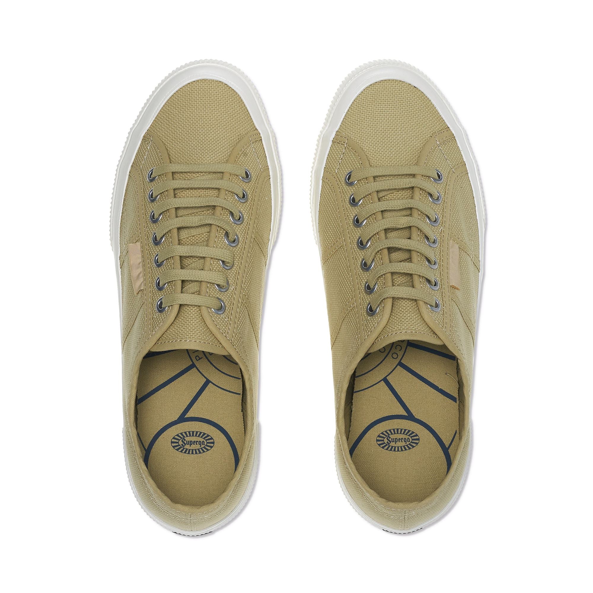 2750 OG Le Superga Low Cut Unisex GREEN OLIVE F AVORIO
