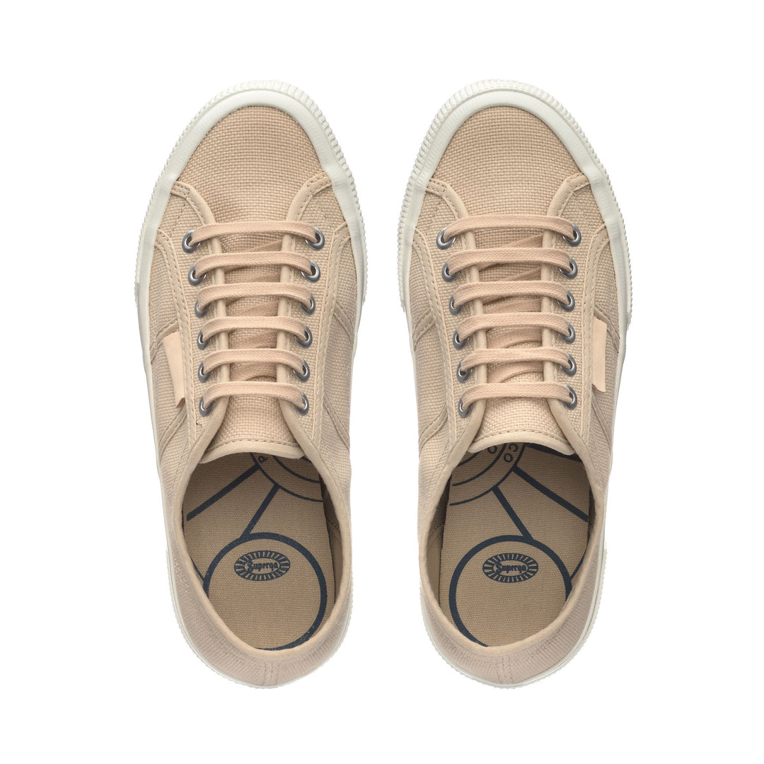 Le Superga Unisex 2750 OG Low Cut BEIGE LT-FWHTAVORIO Dressed Back (jpg Rgb)		