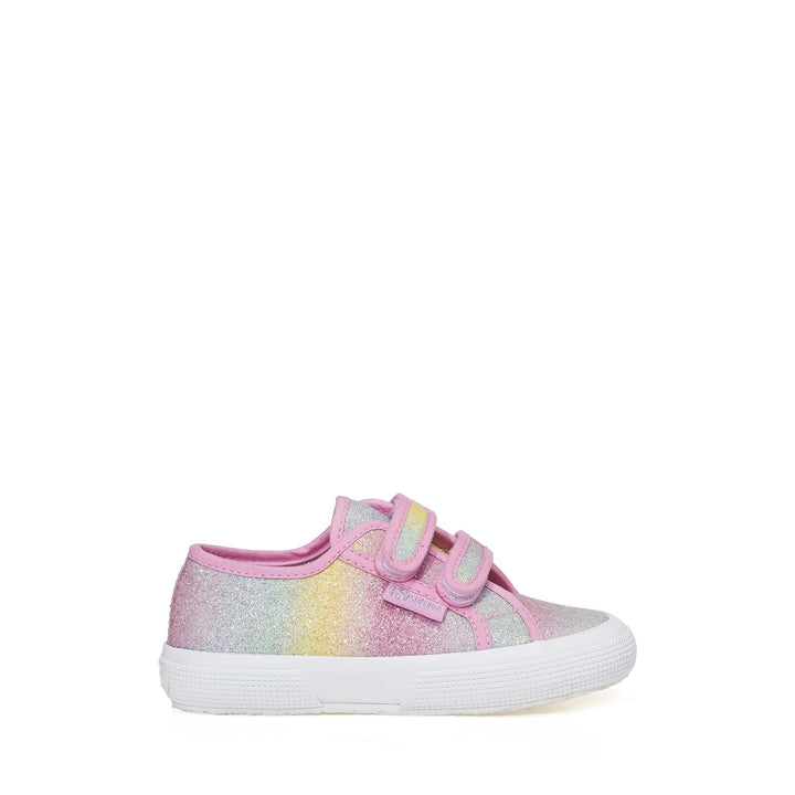 Le Superga Girl 2750 KIDS IRIDESCENT MICROGLITTER Sneaker PINK PASTEL MULTICOLOR Photo (jpg Rgb)			