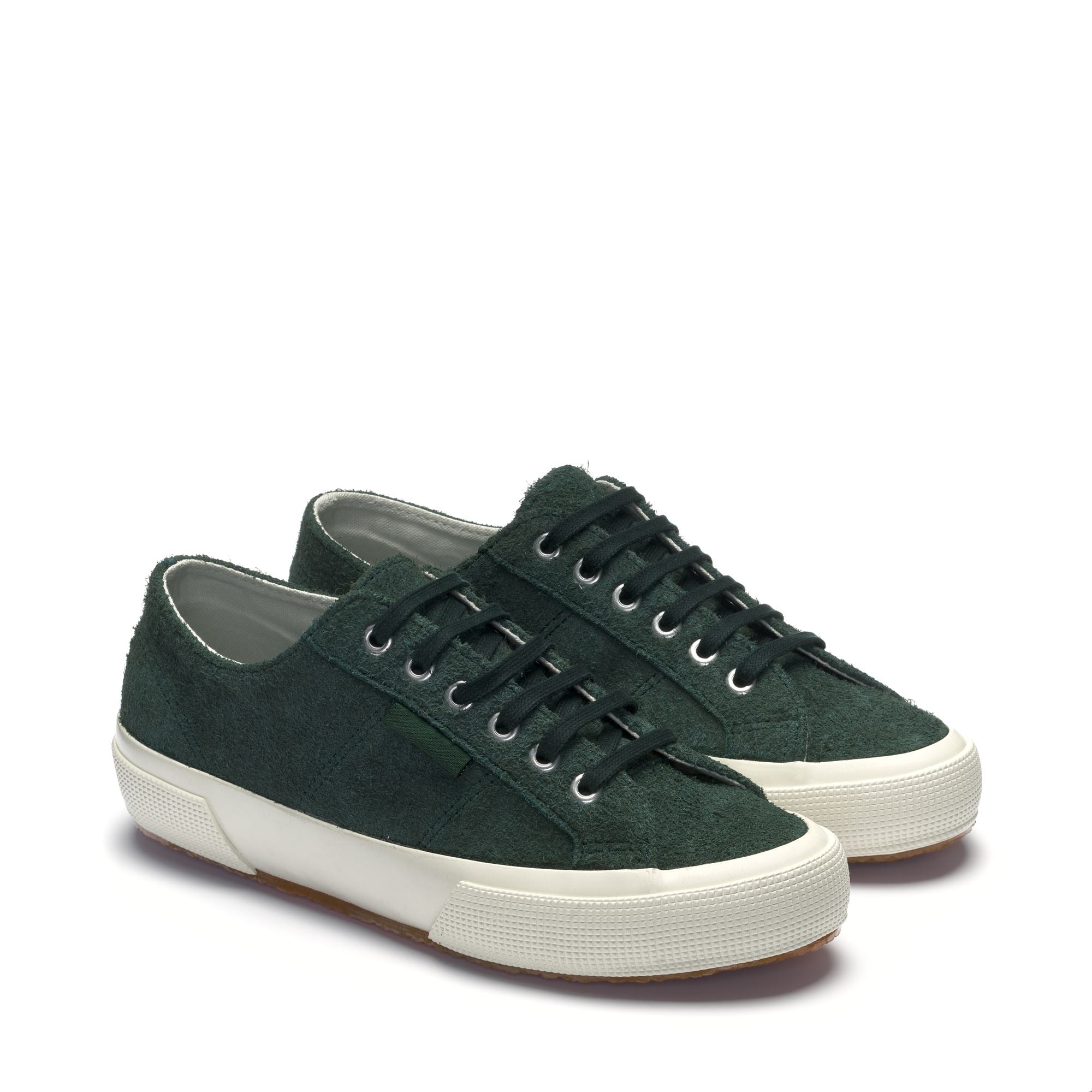 2750 OG HAIRY SUEDE Le Superga Low Cut Unisex GREEN DK FOREST FAVORIO