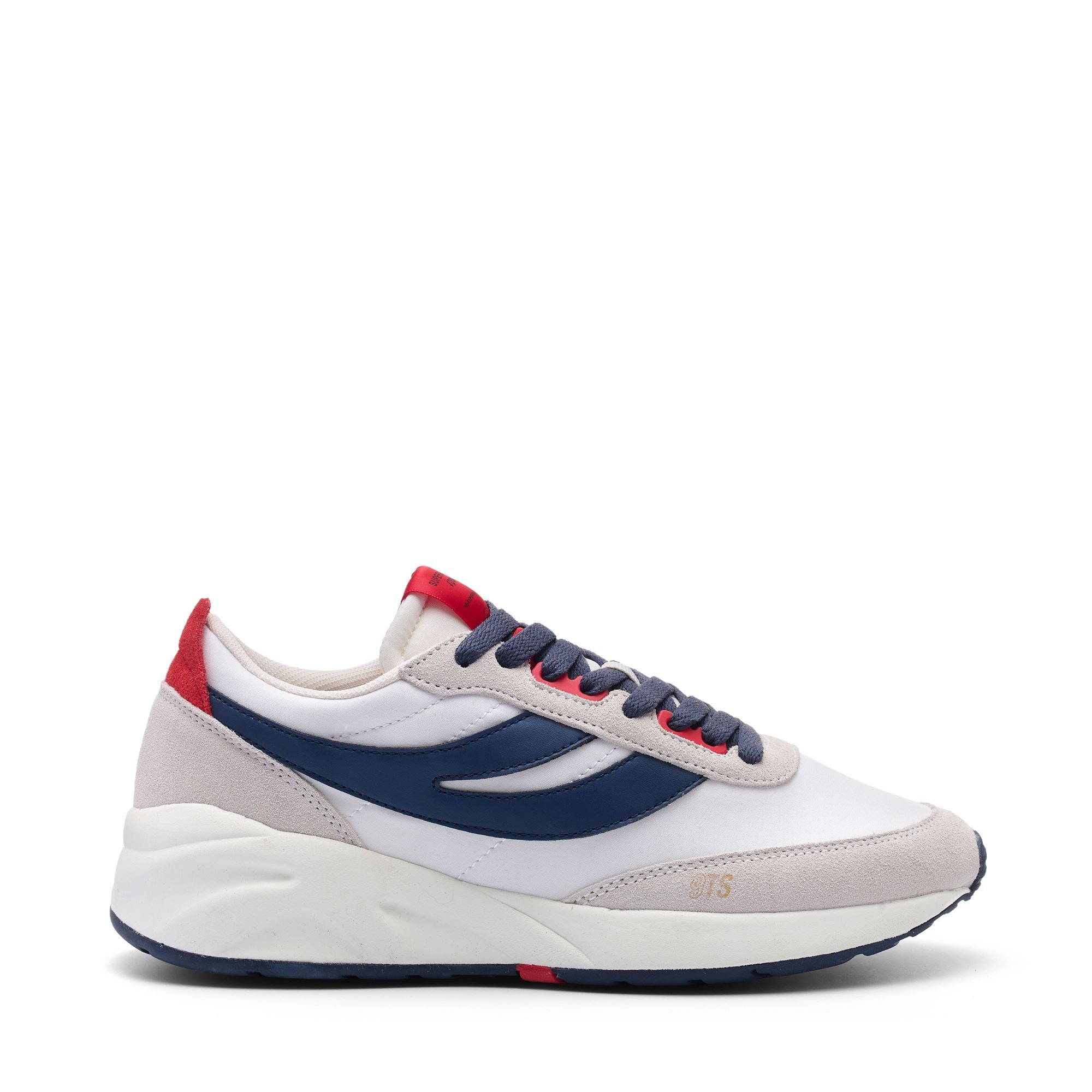 4089 TRAINING 9TS SLIM Sneakers Low Cut Unisex WHITE AVORIO NAVY RED