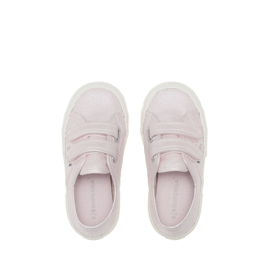 Le Superga Girl 2750 KIDS STRAPS PEARL MATTE CANVAS Sneaker VIOLET LILLA-FAVORIO Dressed Back (jpg Rgb)		