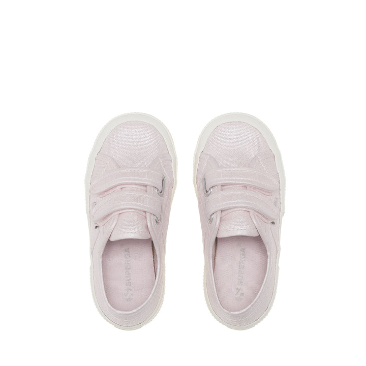 Le Superga Girl 2750 KIDS STRAPS PEARL MATTE CANVAS Sneaker VIOLET LILLA-FAVORIO Dressed Back (jpg Rgb)		