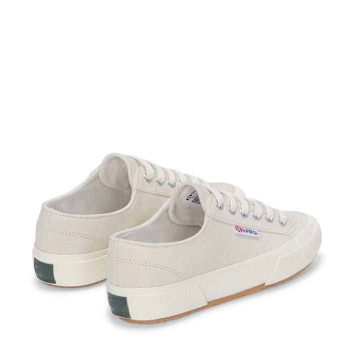 Le Superga Unisex 2750 OG SUEDE Low Cut WHITE MILK-FAVORIO Dressed Side (jpg Rgb)		