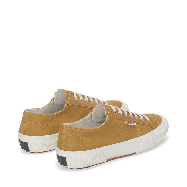 Le Superga Unisex 2750 OG SUEDE Low Cut BEIGE DIJON-FAVORIO Dressed Side (jpg Rgb)		