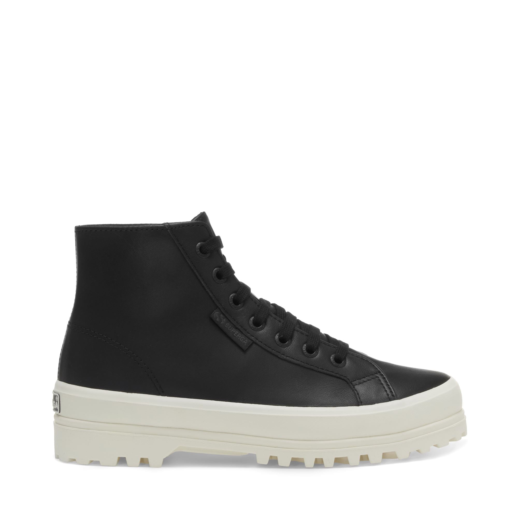 2341 ALPINA NAPPA Ankle Boots Laced Unisex BLACK TOTAL MATTE F AVORIO