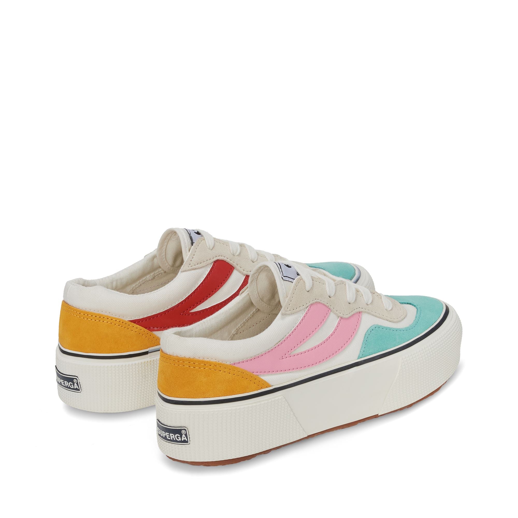 Superga color block platform outlet