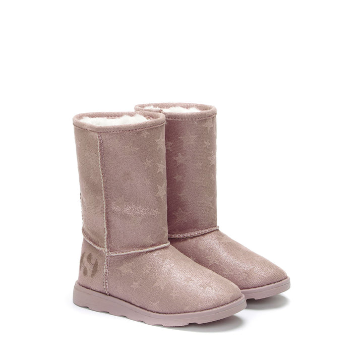 Boots Girl 4035 KIDS SHADED STARS Boot TOTAL PINK BLUSH Dressed Front (jpg Rgb)	