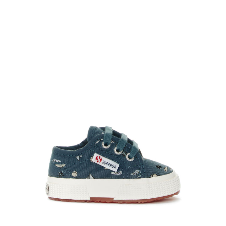 Le Superga Boy 2750 BABY SEA PRINT Low Cut BLUE DUSTY SEA PRINT Photo (jpg Rgb)			