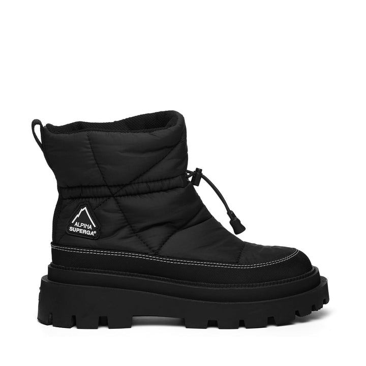 Ankle Boots Woman 3053 ALPINA APEX PADDED Laced TRIPLE BLACK Photo (jpg Rgb)			