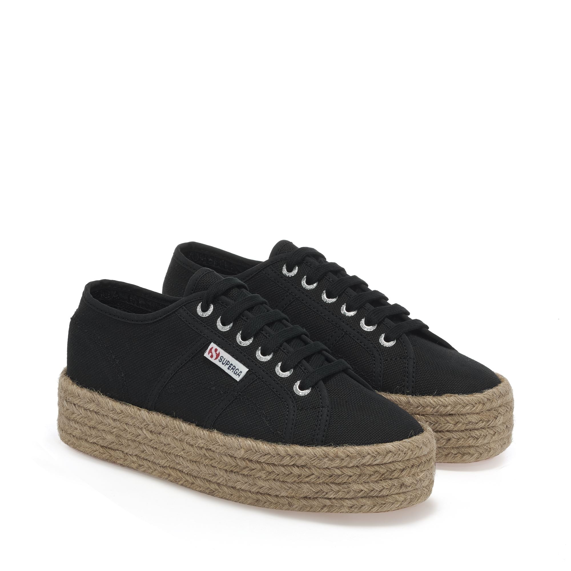 Superga con zeppa in corda hotsell