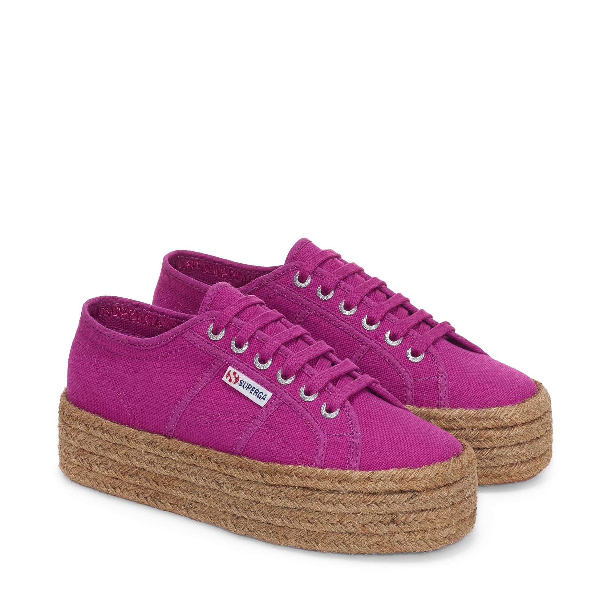 Lady Shoes Woman 2790 ROPE Wedge VIOLET PURPLE Superga