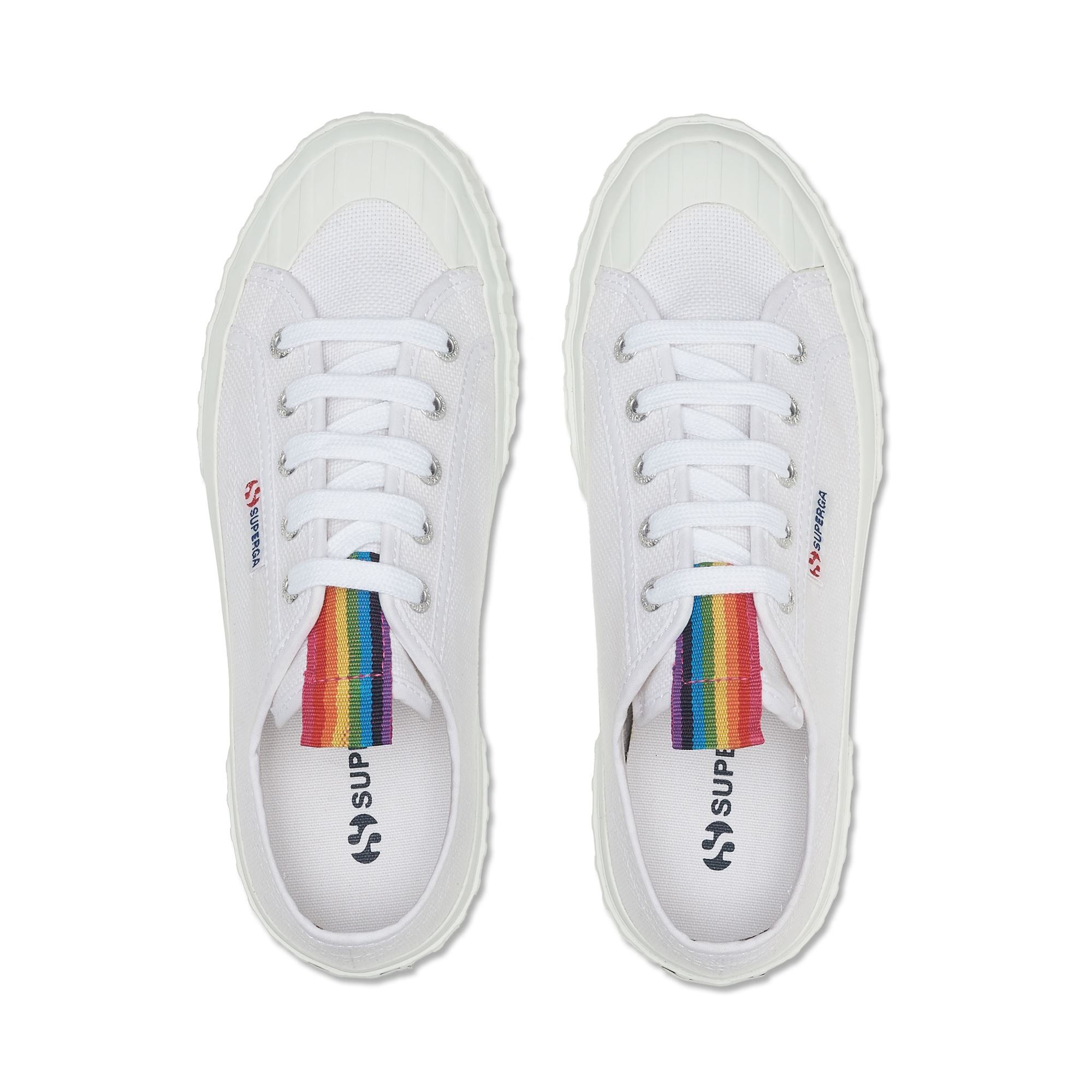 Superga white rainbow store