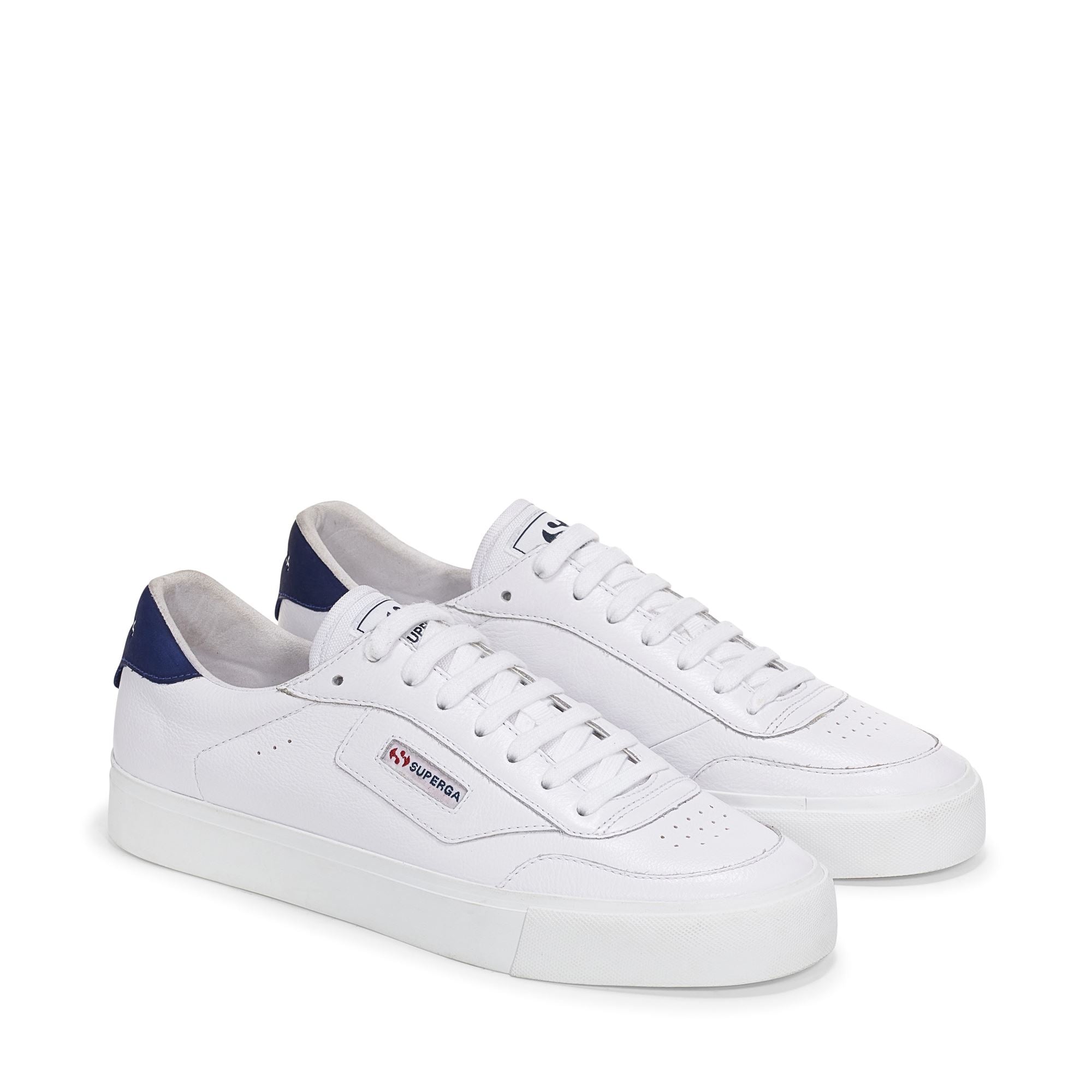 3843 COURT Sneakers Low Cut Unisex WHITE BLUE SPECTRUM