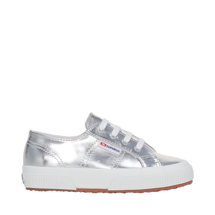 Le Superga Girl 2750 KIDS MIRROR SYNTHETIC MATERIAL Low Cut SILVER Photo (jpg Rgb)			