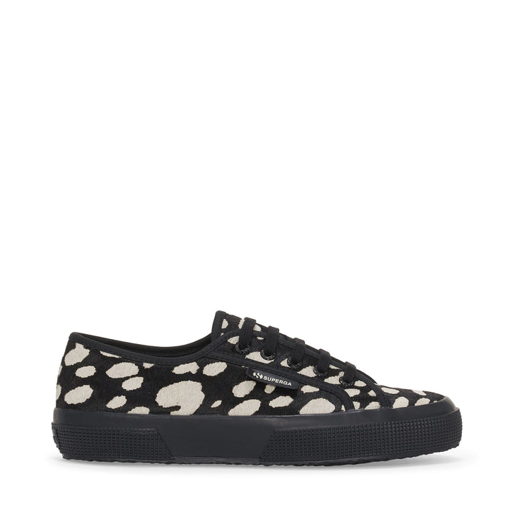 Le Superga Woman 2750 DK DALMATIAN CALF HAIR Low Cut BLACK-BEIGE Photo (jpg Rgb)			