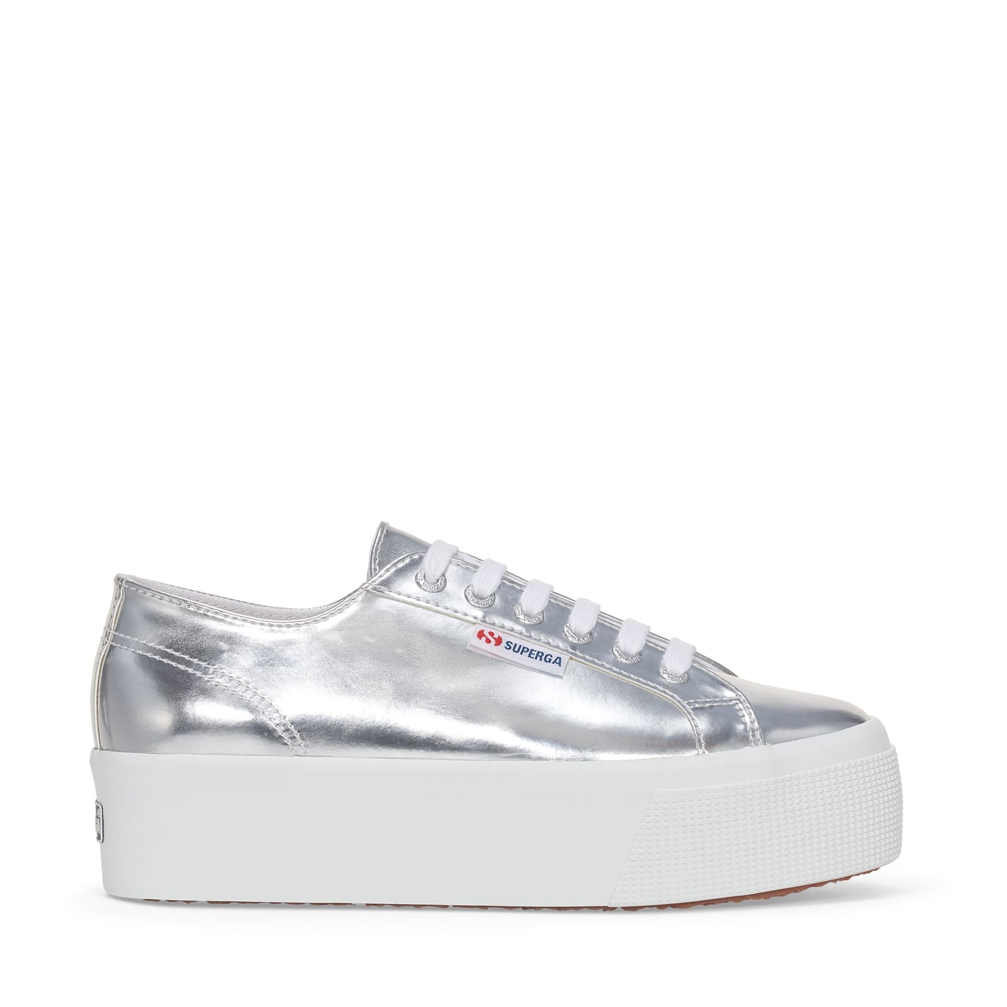 2790 MIRROR SYNTHETIC MATERIAL Lady Shoes Wedge Woman SILVER