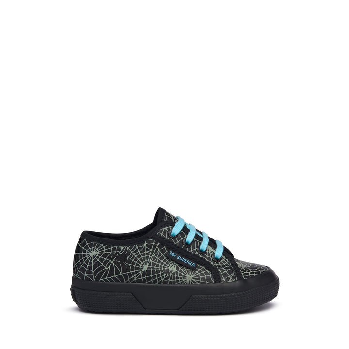 Le Superga Kid unisex 2750 KIDS VEGAN MATERIAL SPIDER WEB Low Cut BLACK Photo (jpg Rgb)			