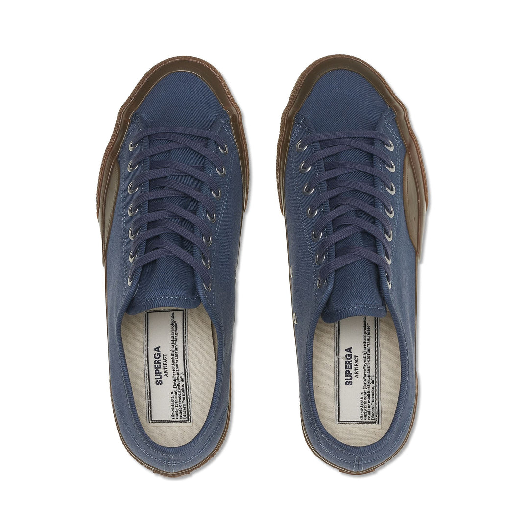 Sneakers Man 2431 SKTR CHINO Low Cut BLUE CELESTIAL - F GUM Dressed Back (jpg Rgb)		