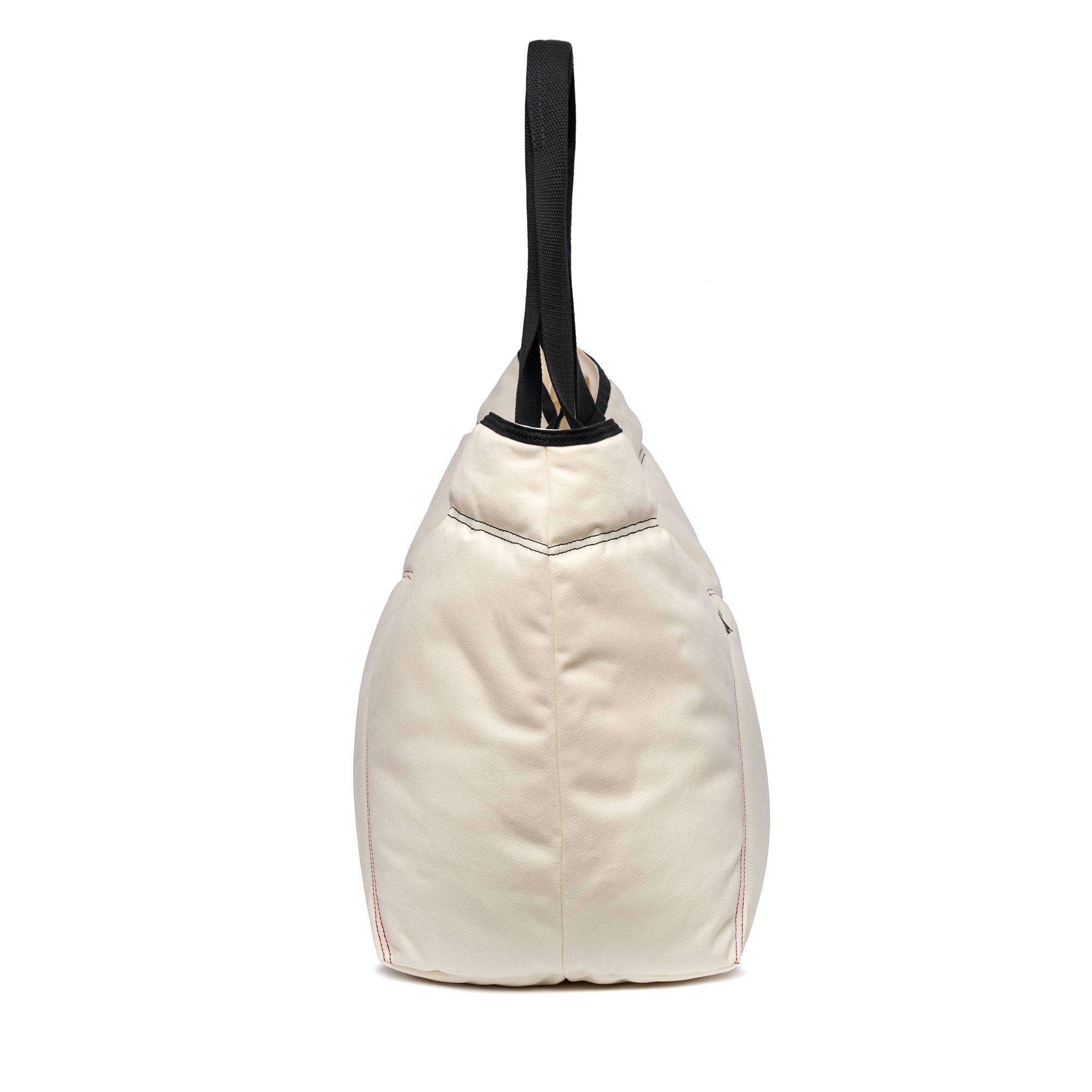 Bags Unisex MAXI PADDED WAXED CANVAS TOTE BAG COLORBLOCK TOTE BAG WHITE  AVORIO-NAVY-RED – Superga.com