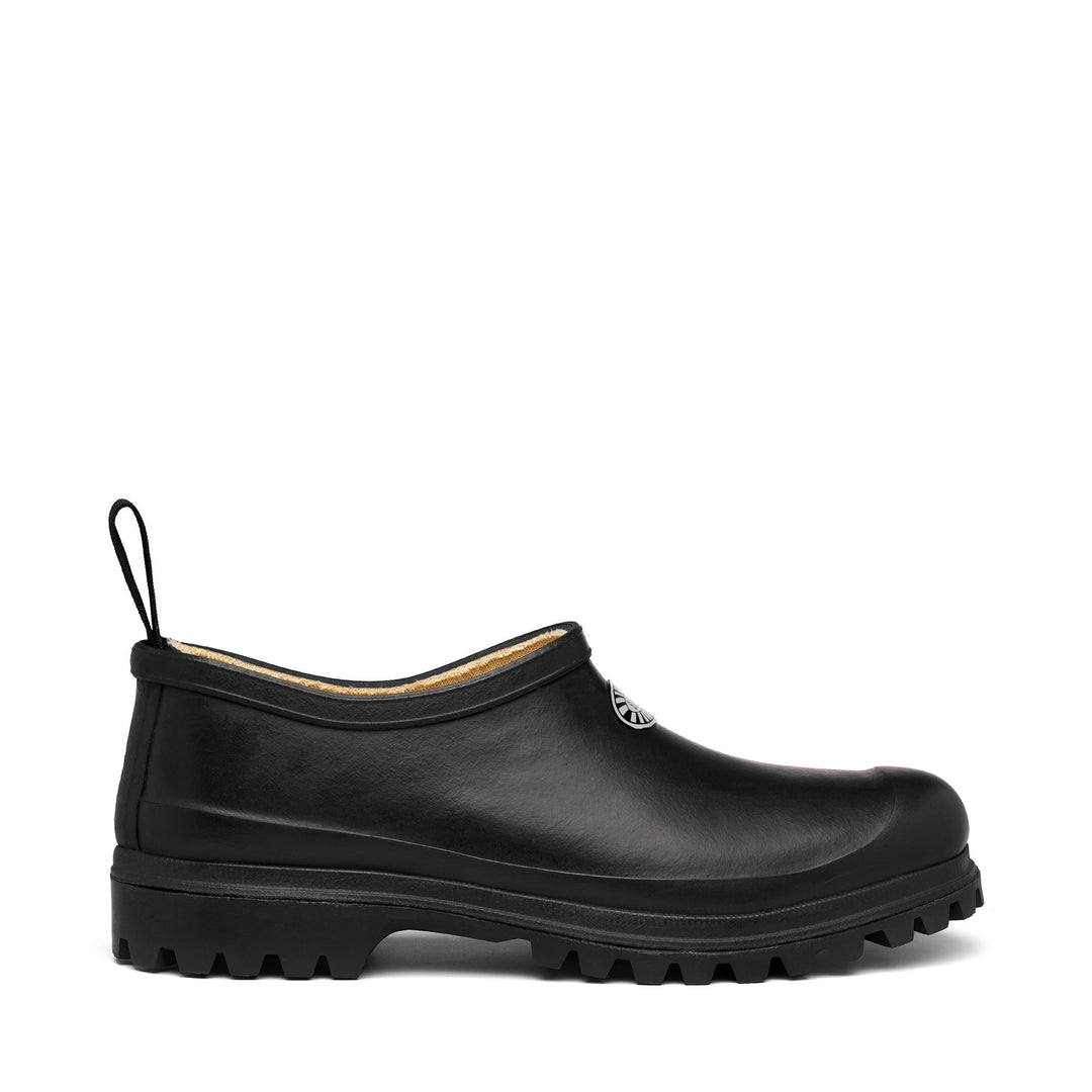 Rubber Boots Unisex 809 RUBBER MULE Low Cut BLACK Photo (jpg Rgb)			