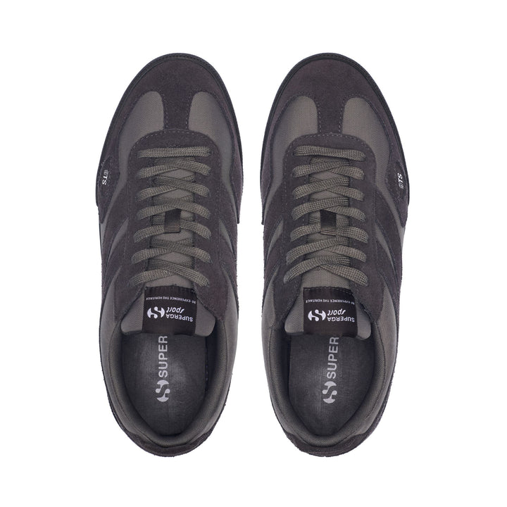 Sneakers Unisex 1499 9TS COURT Low Cut GREY MAGNET-BLACK BRISTOL Dressed Back (jpg Rgb)		