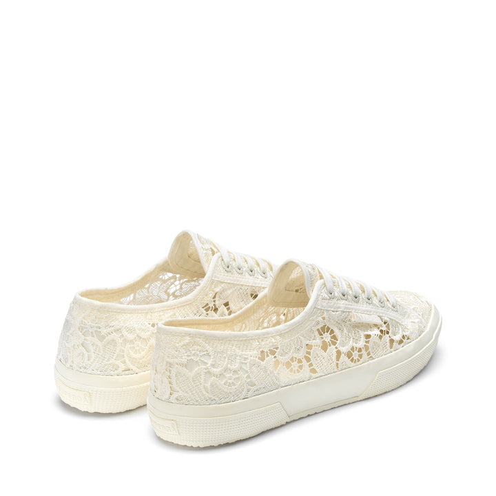 Le Superga Woman 2750 MACRAME Sneaker TOTAL WHITE AVORIO Dressed Side (jpg Rgb)		