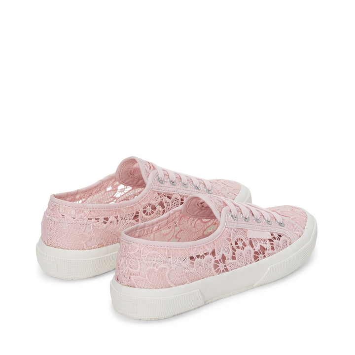 Le Superga Woman 2750 MACRAME Sneaker PINK ISH-FAVORIO Dressed Side (jpg Rgb)		