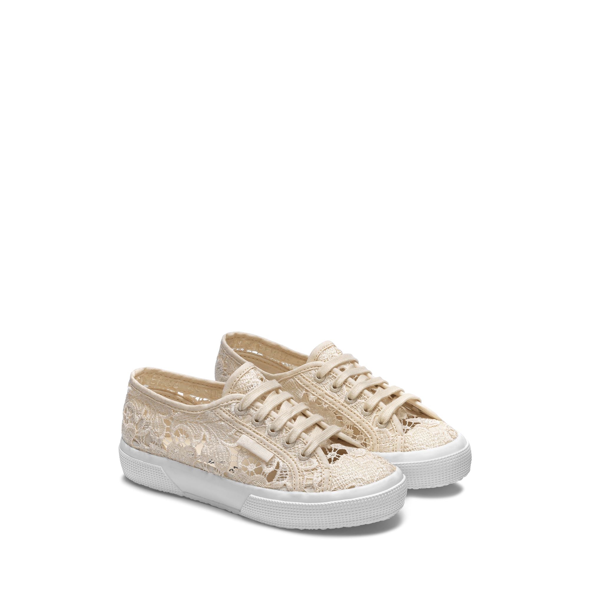 Le Superga Girl 2750 KIDS MACRAME Sneaker BEIGE LT EGGSHELL-FAVORIO ...