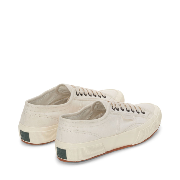 Le Superga Unisex 2750 OG HERRINGBONE Low Cut BEIGE RAW-OFF WHITE Dressed Side (jpg Rgb)		