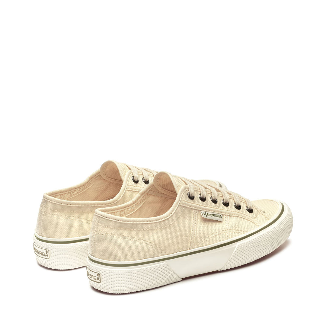 Le Superga Unisex 2490 BOLD Sneaker BEIGE LT EGGSHELL-FAVORIO Dressed Side (jpg Rgb)		