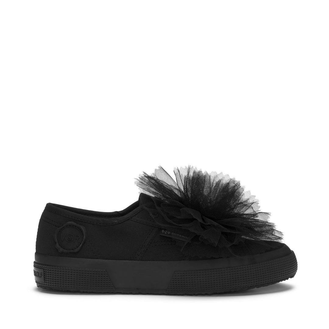 Le Superga Woman 2750 COCKADE Sneaker TOTAL BLACK Photo (jpg Rgb)			