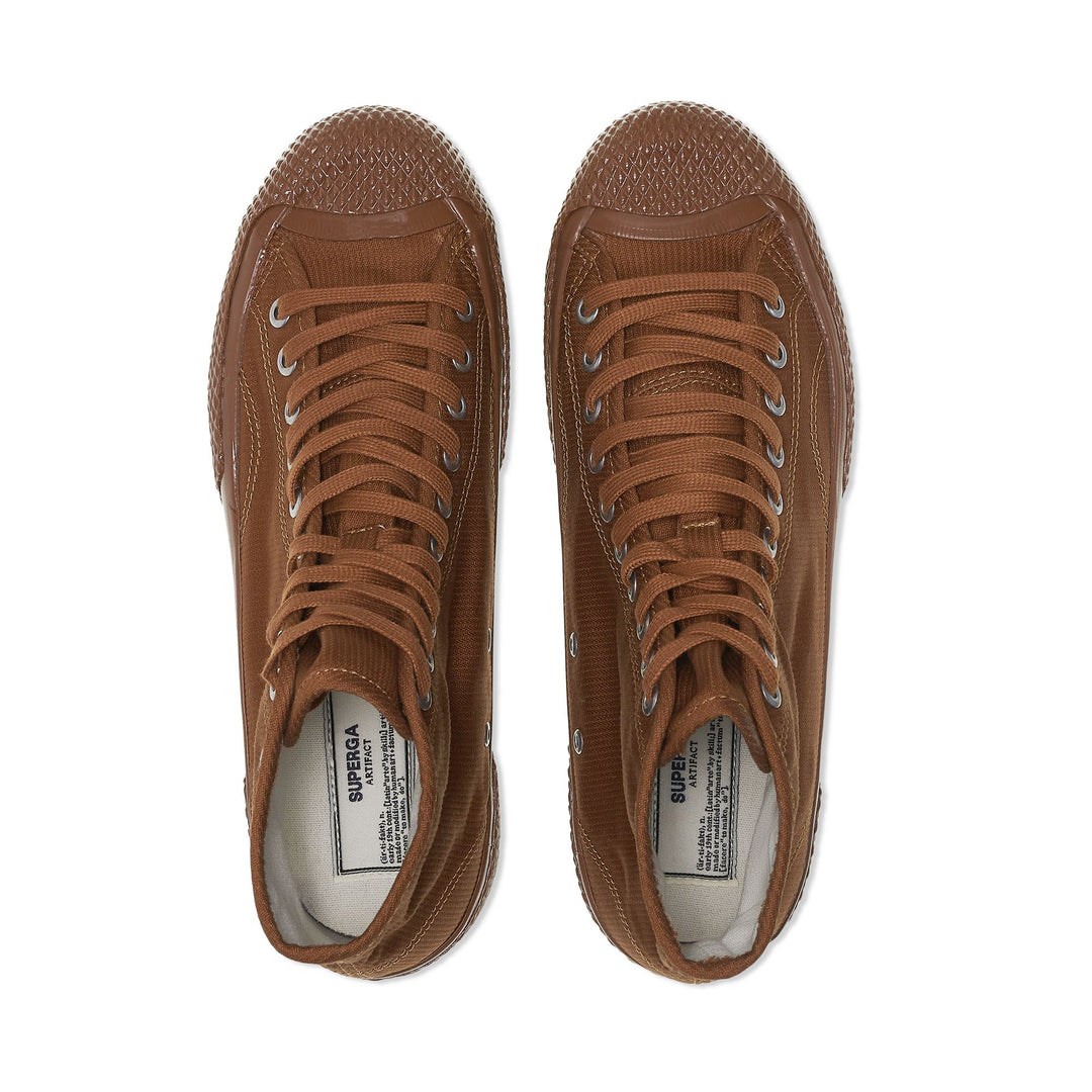 Sneakers Unisex 2435 MILITARY DECK PIQUE High Cut CARAMEL Dressed Back (jpg Rgb)		