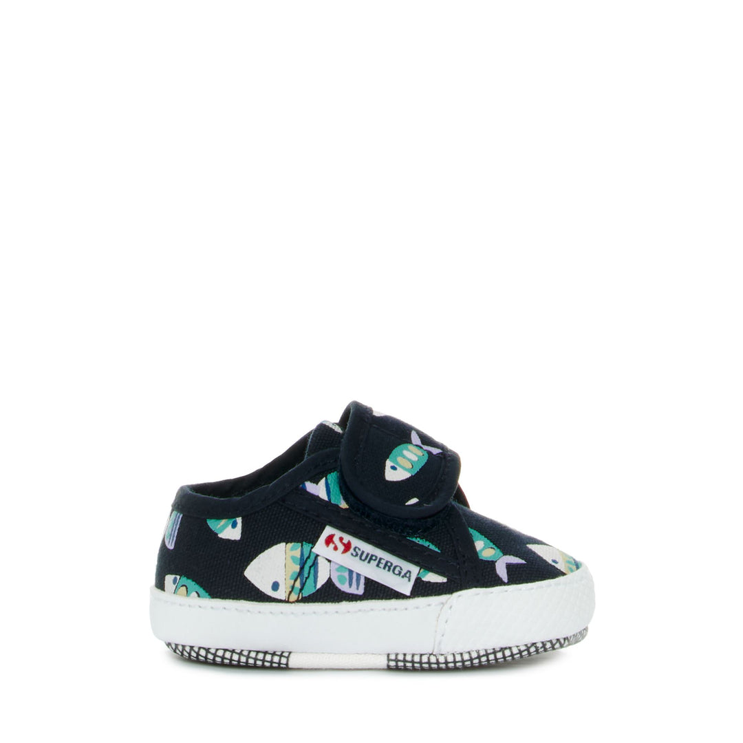 Sneakers Boy 4006 BABY STRAP CANDY FISH Low Cut BLUE NAVY CANDY FISH Photo (jpg Rgb)			