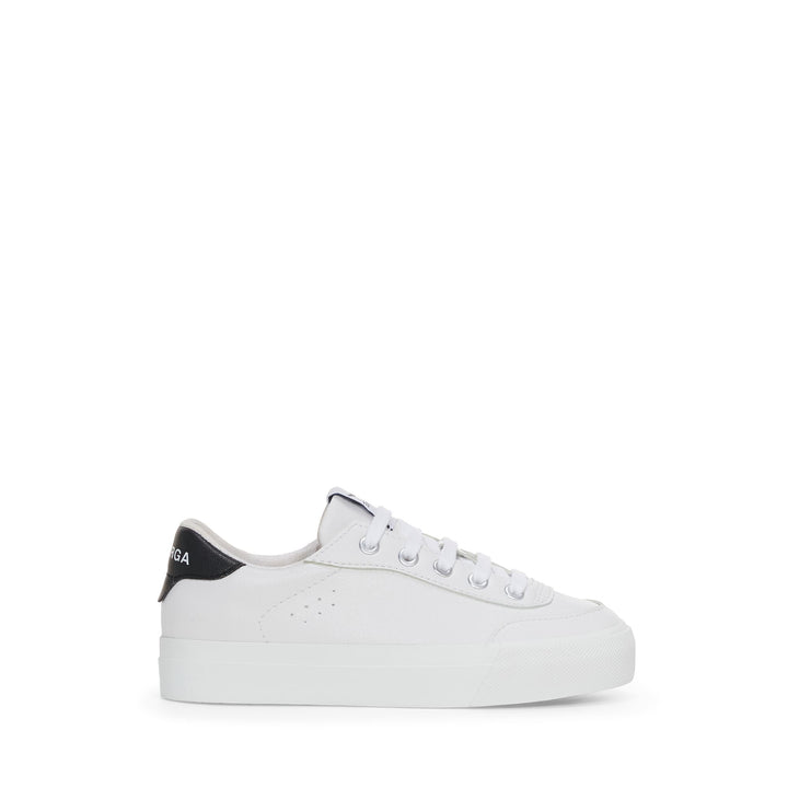 Sneakers Kid unisex 3844 VEGAN MATERIAL CLUB KIDS Low Cut WHITE-BLACK Photo (jpg Rgb)			