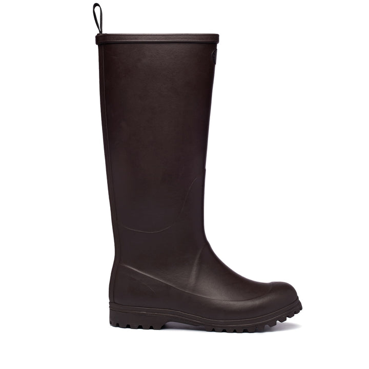 Rubber Boots Woman 799 RUBBER BOOTS High Cut BROWN DARK Photo (jpg Rgb)			